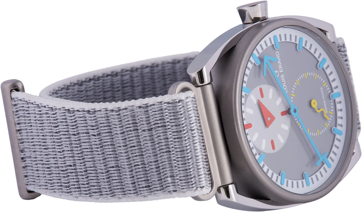 Louis Erard Le Régulateur Grey Dial Titanium Louis Erard x Alain Silberstein Limited Edition 85358TT03